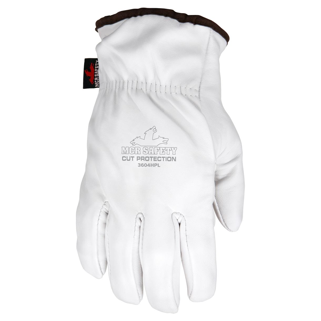 HPPE/Steel/Synthetic Lined Leather Gloves - MCR Safety - Durable