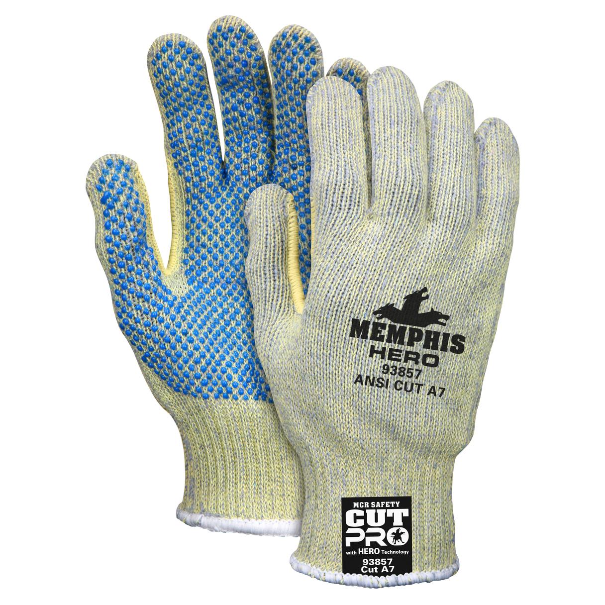 PVC Dotted Palms Gloves - MCR Safety - Cut Resistant