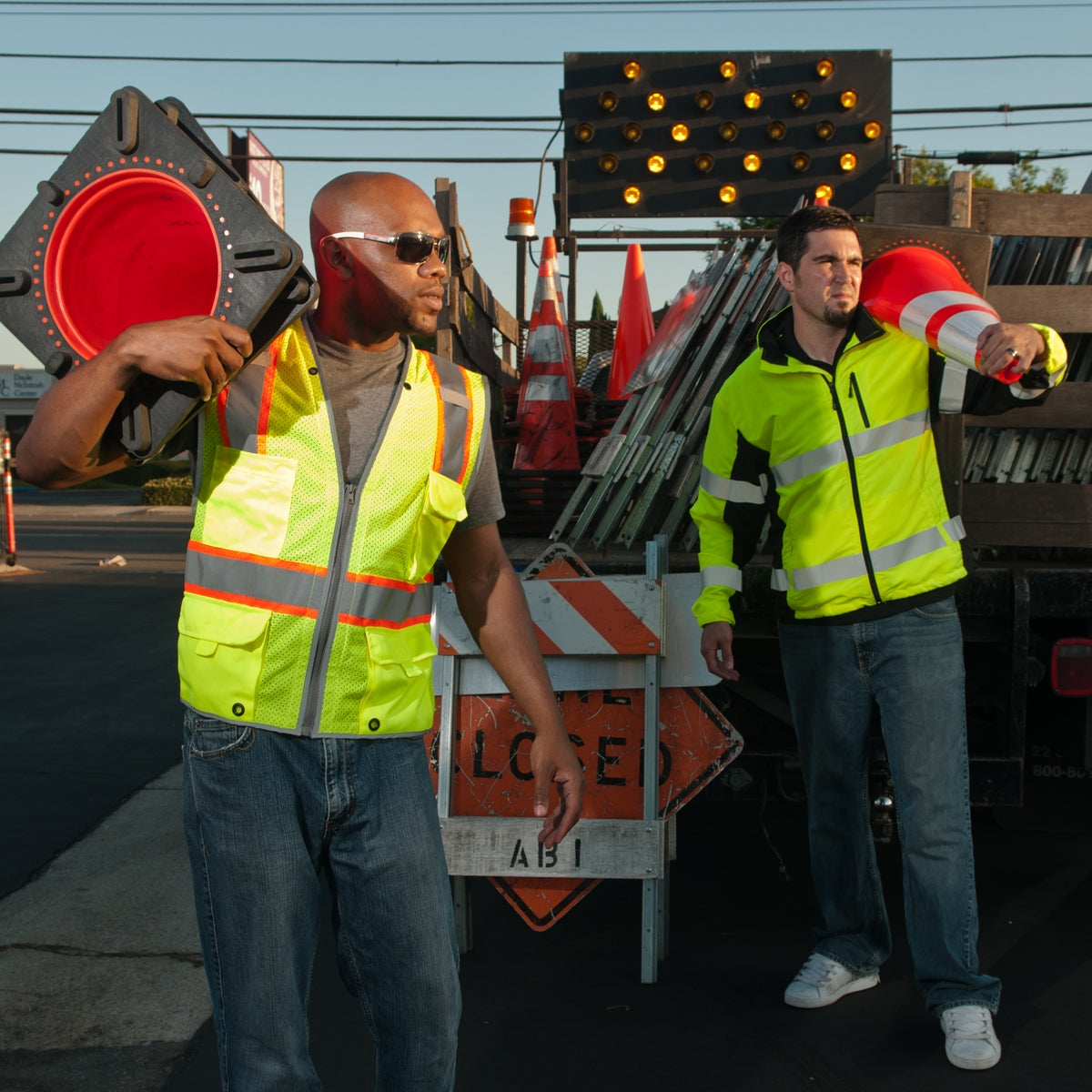 Yellow/Lime Safety Vests - Kishigo - Reflective Design
