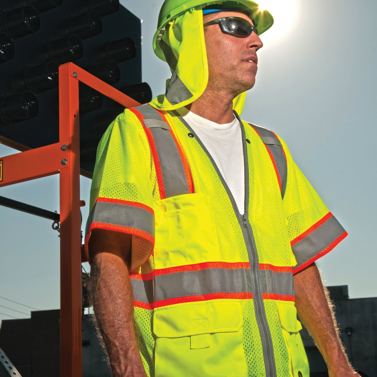 Yellow/Lime Safety Vests - Kishigo - Reflective Design