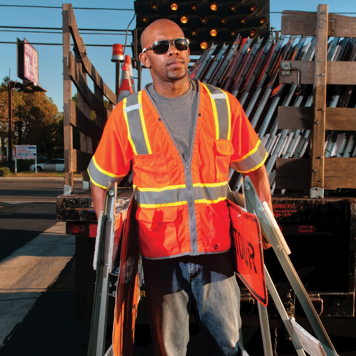 Yellow/Lime Safety Vests - Kishigo - Reflective Design