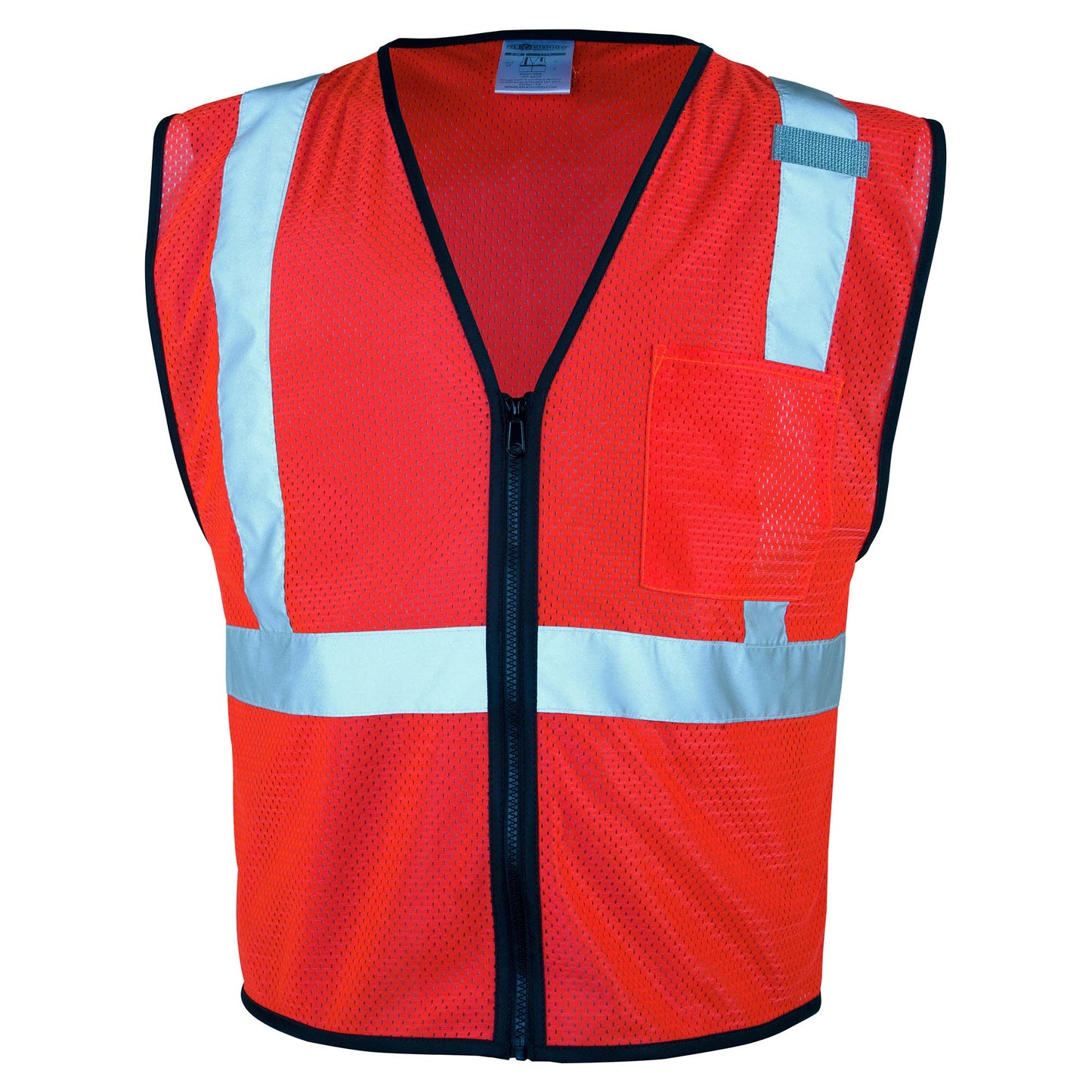 Fluorescent Red Vest - Kishigo - ANSI Certified Safety