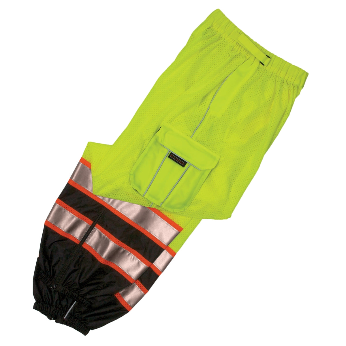Yellow/Lime Safety Pants - Kishigo - Reflective Mesh