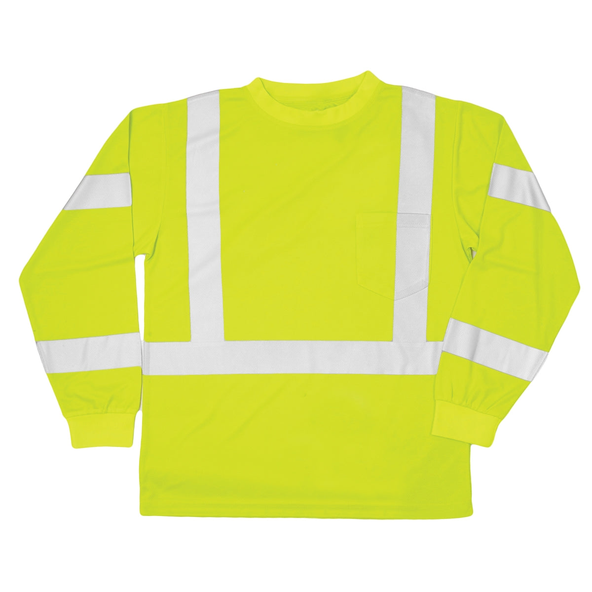 Yellow Lime Safety Shirt - Kishigo - Reflective Material