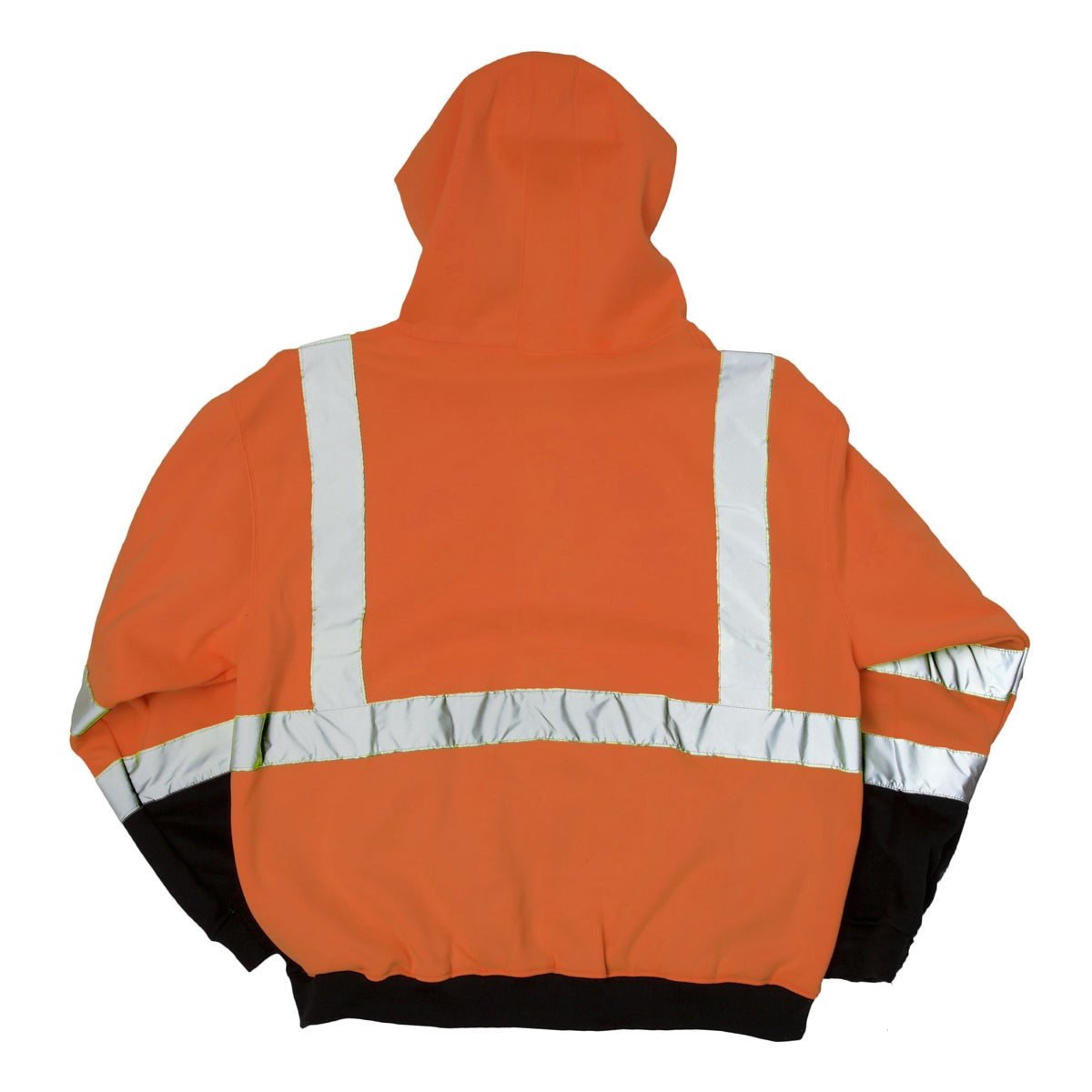 Yellow/Lime Safety Sweatshirt - Kishigo - Zipper Closure