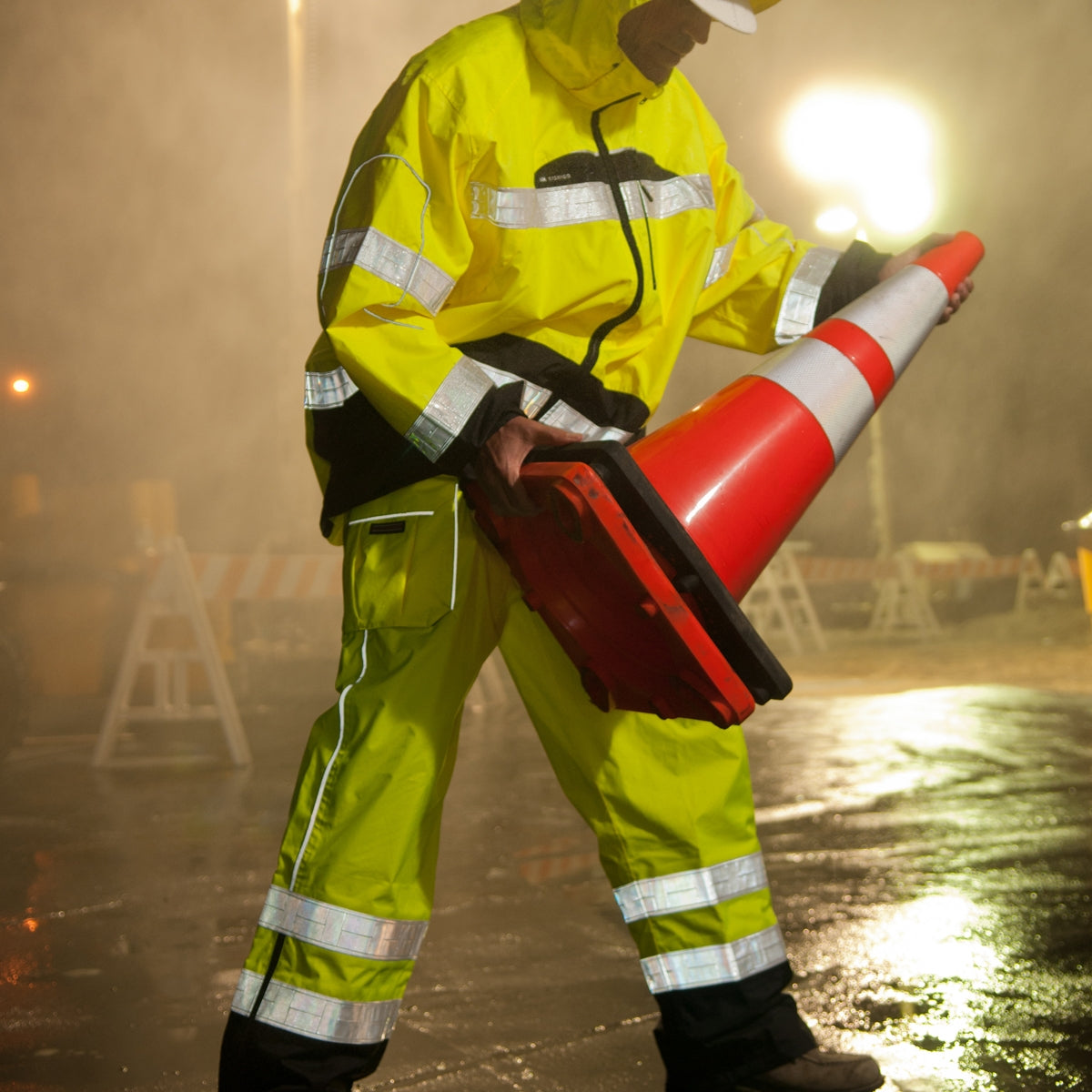 Yellow/Lime Rain Pants - Kishigo - Waterproof Design