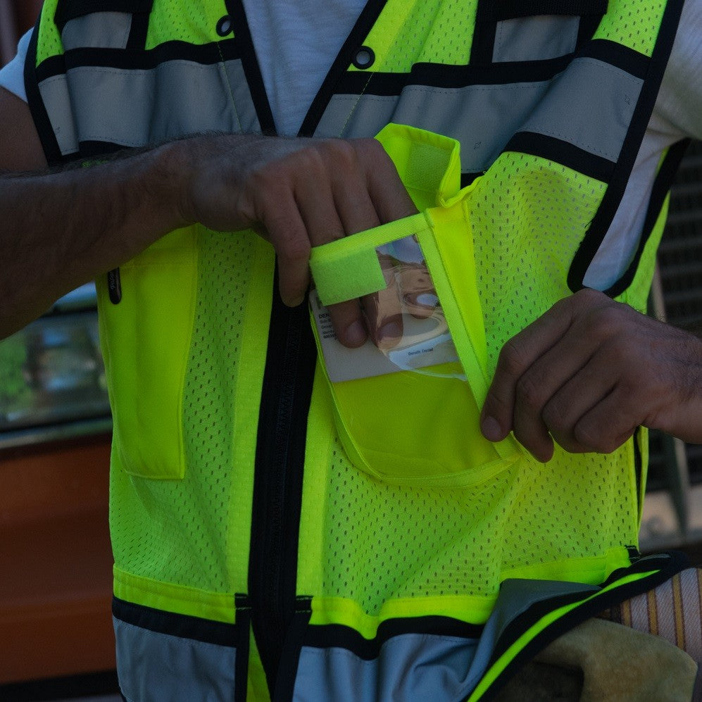Yellow/Lime Safety Vests - Kishigo - Reflective Design