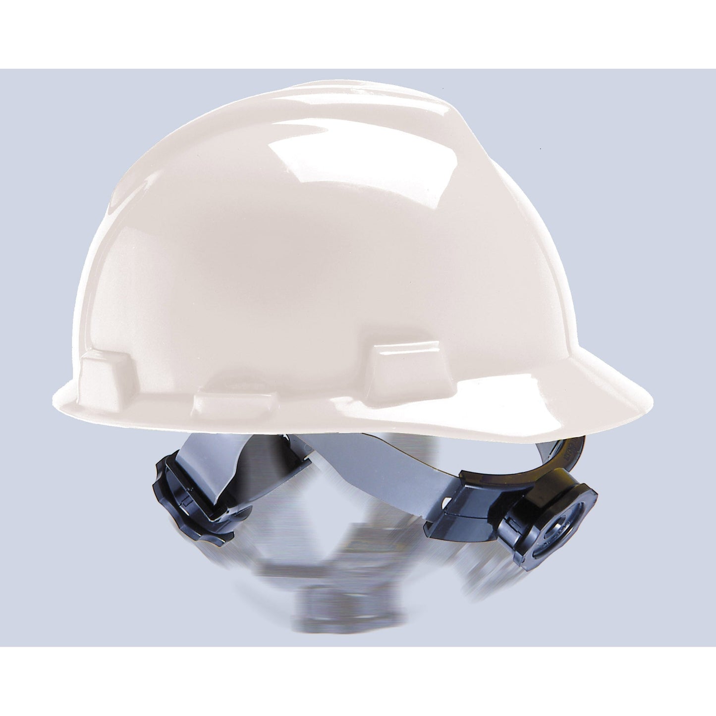 White Hard Hats - MSA - Durable V-Gard Suspension