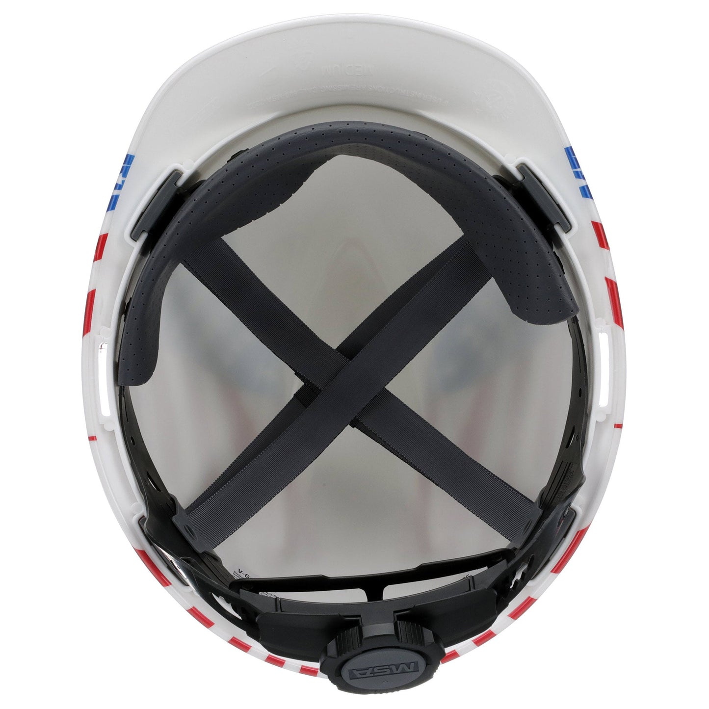 Dual American Flag Logo Hard Hats - MSA - Durable Design