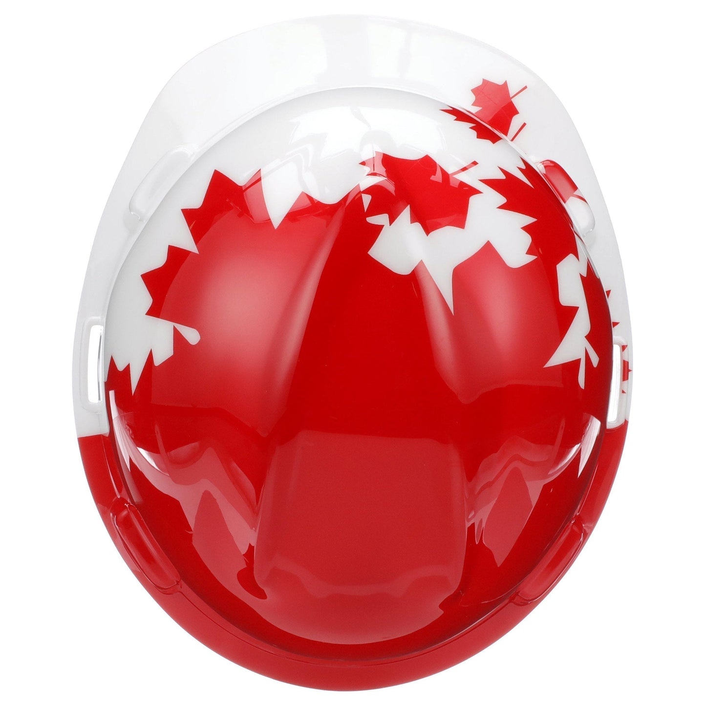 White Red Maple Leaf Hard Hats - MSA - Safety Gear