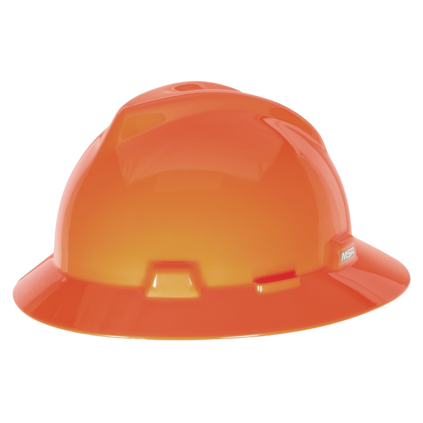 Red Hard Hats - MSA - V-Gard Full Brim Design