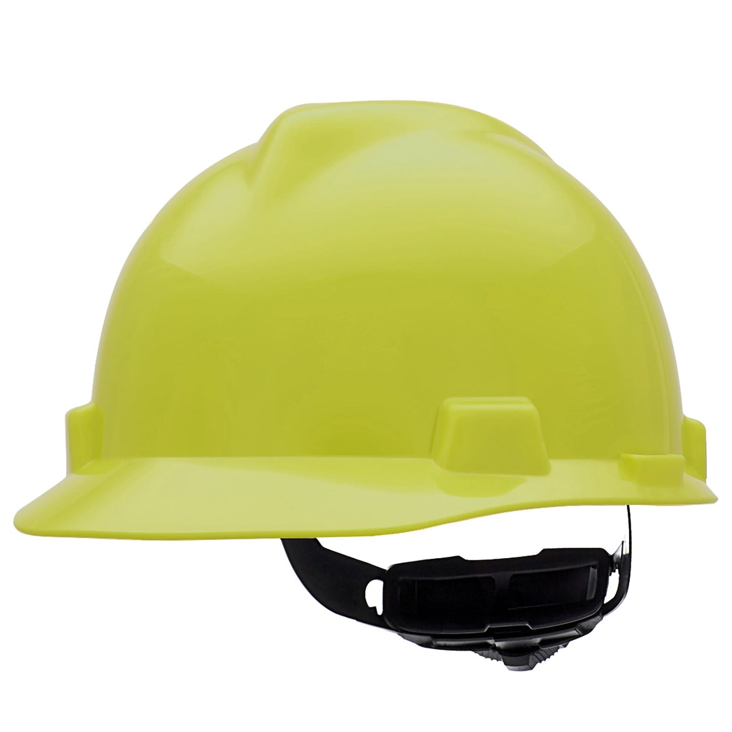 Hi-Viz Yellow Hard Hats - MSA - Cap Style V-Gard