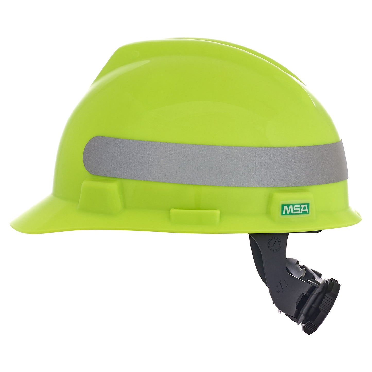 Hi-Viz Yellow Hard Hats - MSA - V-Gard Cap Style