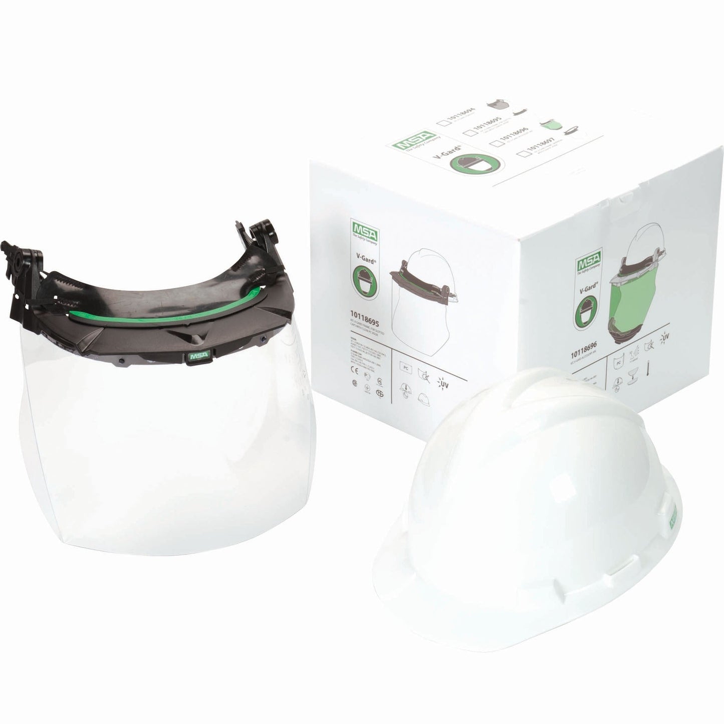 White/Clear Combo Kits - MSA - V-Gard Hard Hat Set