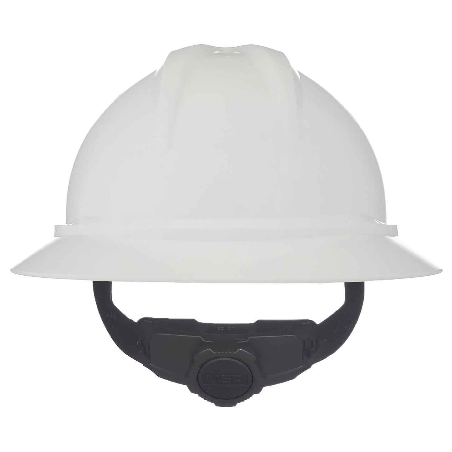 White Hard Hats - MSA - Vented Full Brim Design