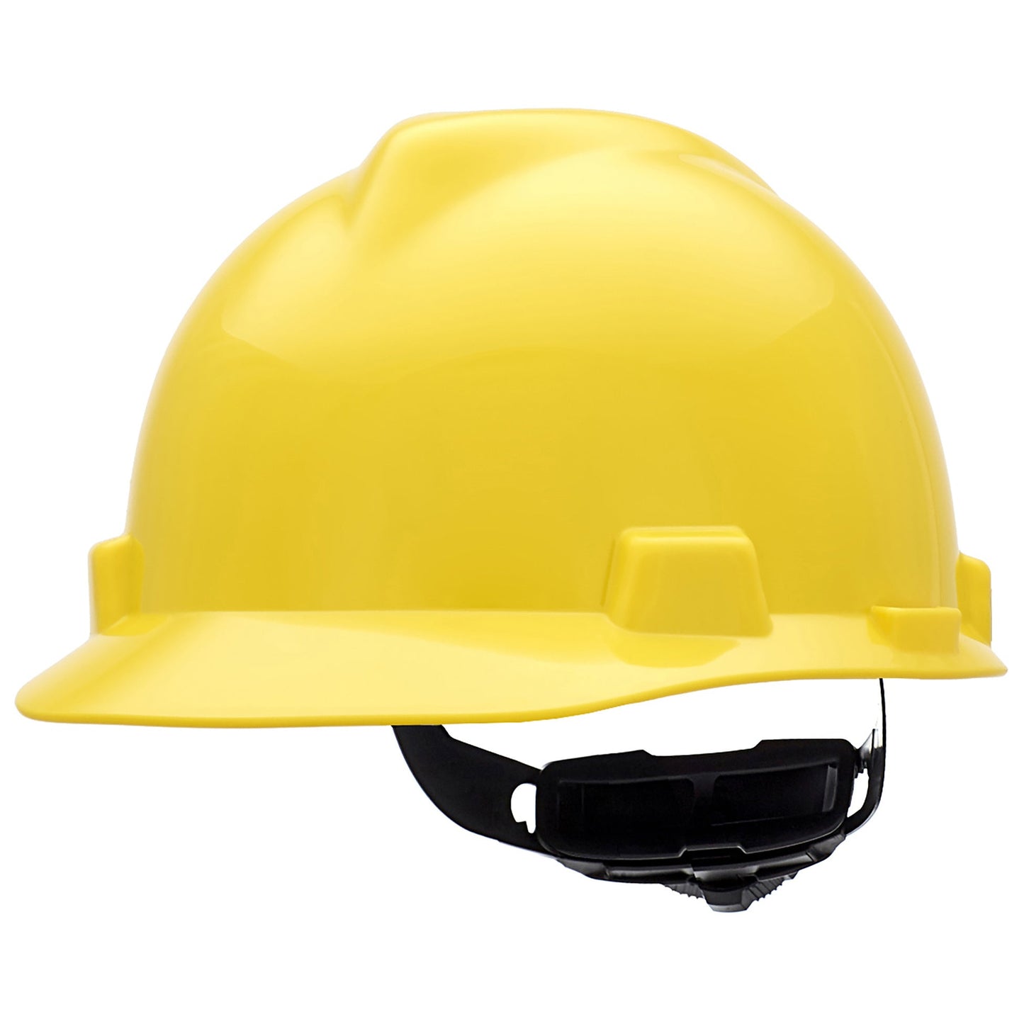Hi-Viz Yellow Hard Hats - MSA - Cap Style V-Gard