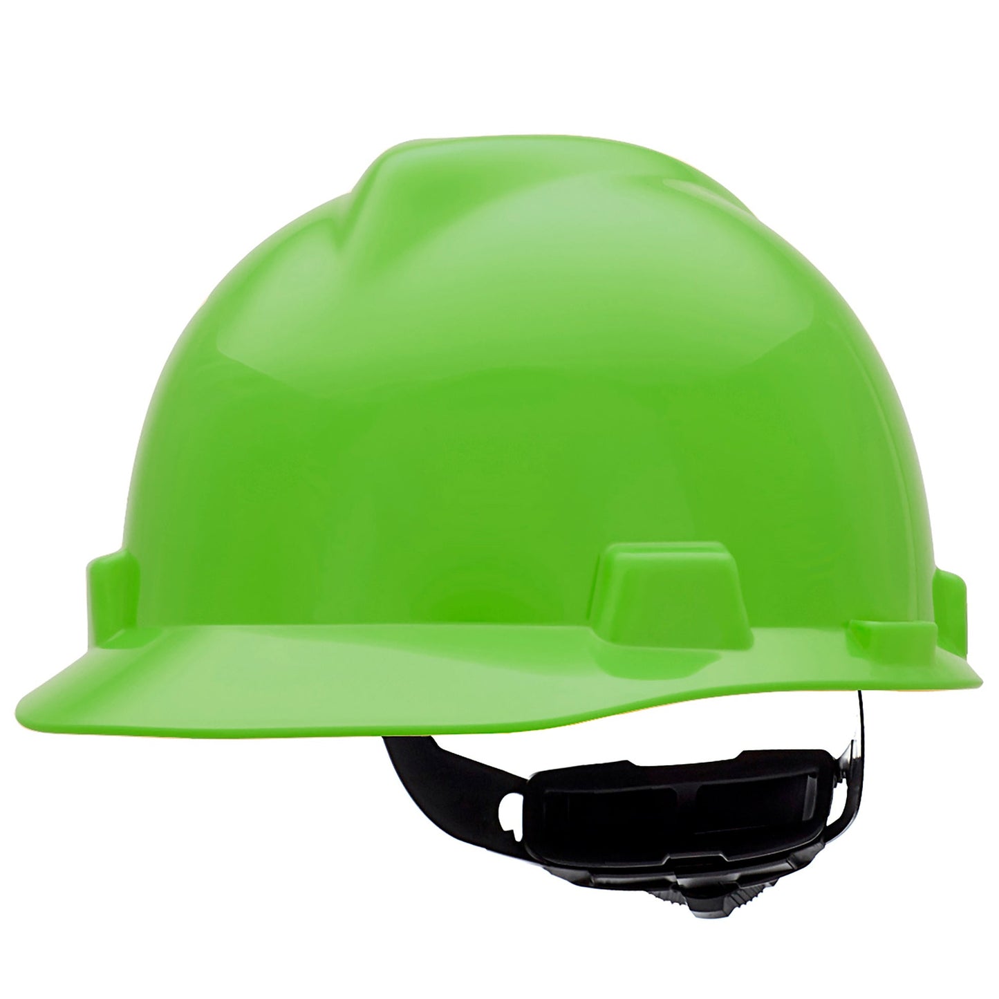 Hi-Viz Yellow Hard Hats - MSA - Cap Style V-Gard