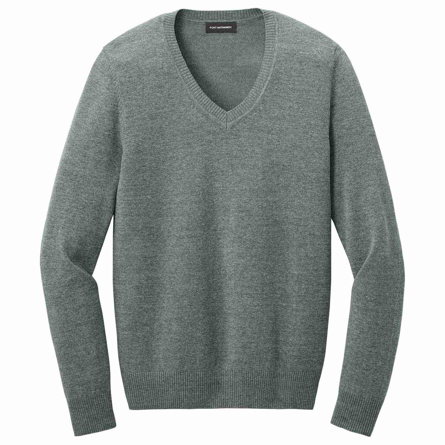 Aegean Blue Sweater - Port Authority - V-Neck Design