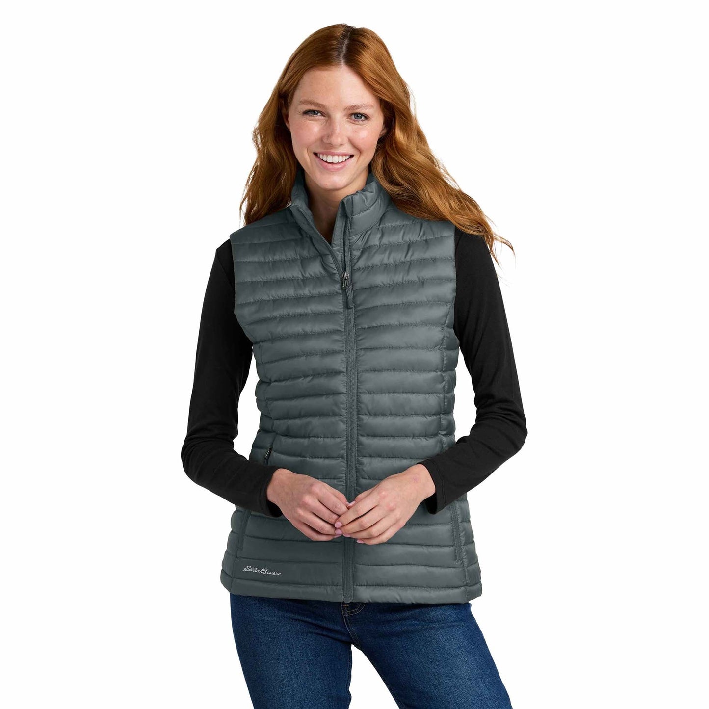 Black Packable Vest - Eddie Bauer - Insulated Design
