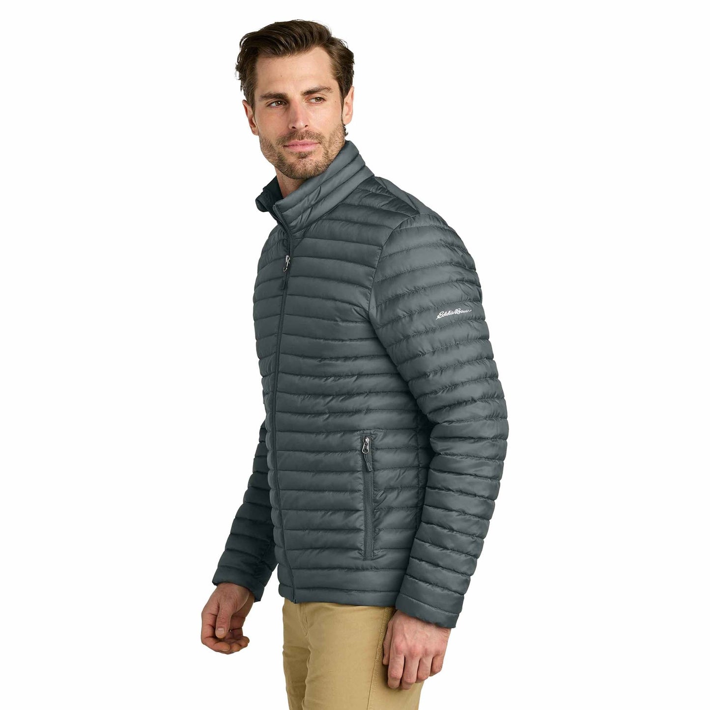 Black Quilted Jacket - Eddie Bauer - Packable Style