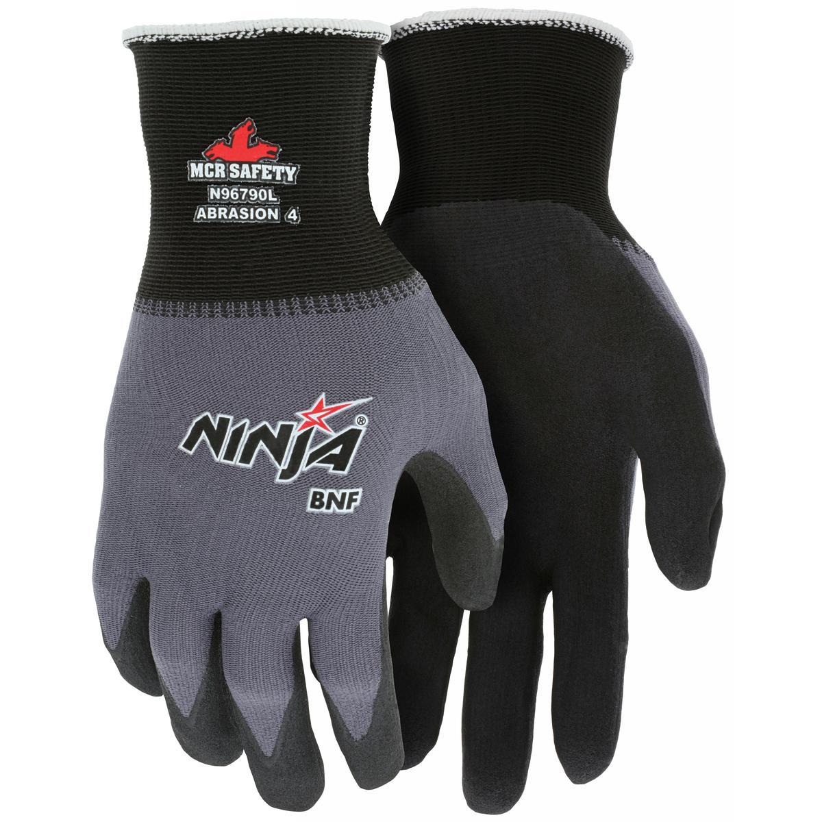 15 Gauge Nylon/Spandex Gloves - MCR Safety - Nitrile Coated