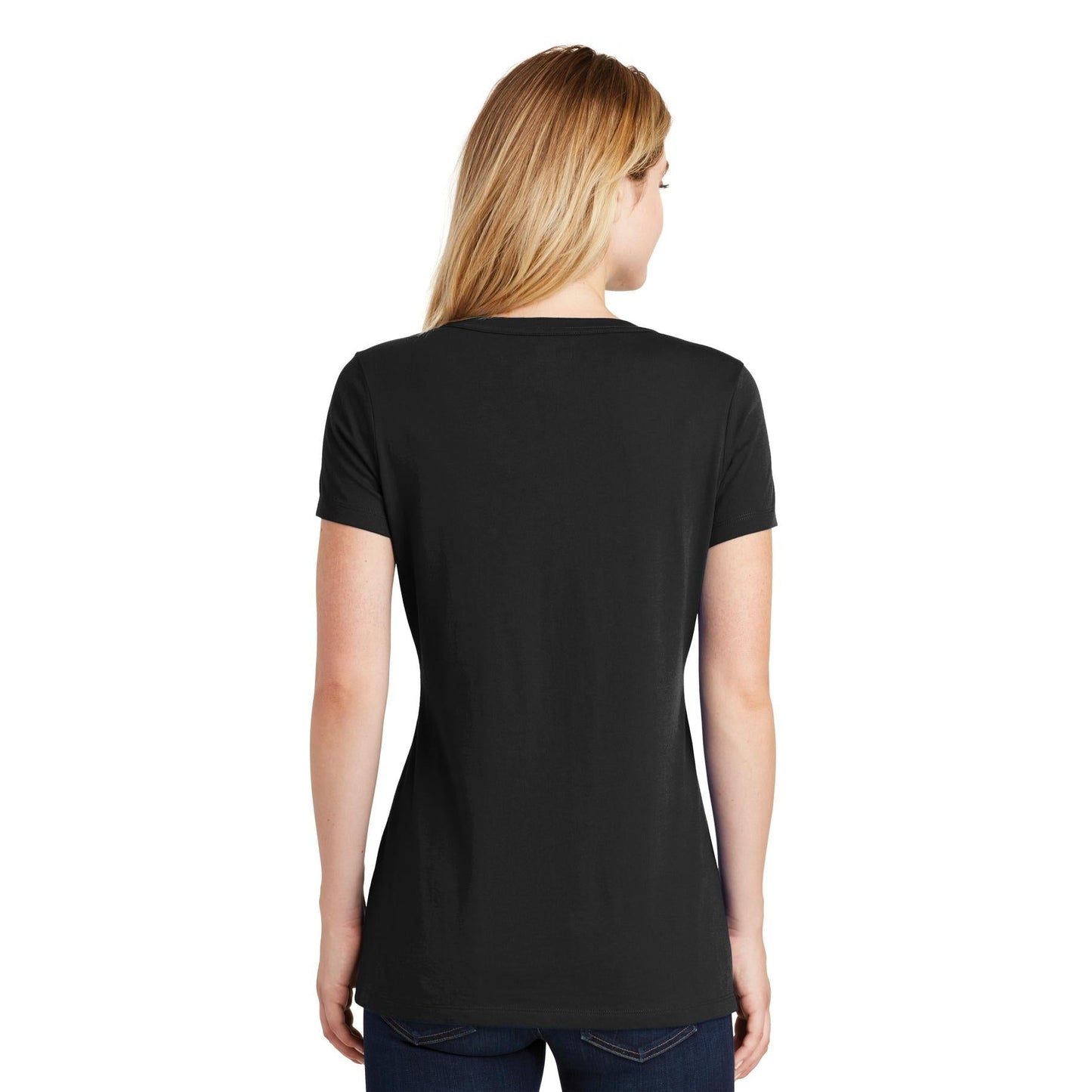 Black V-Neck Tee - New Era - Soft Blend