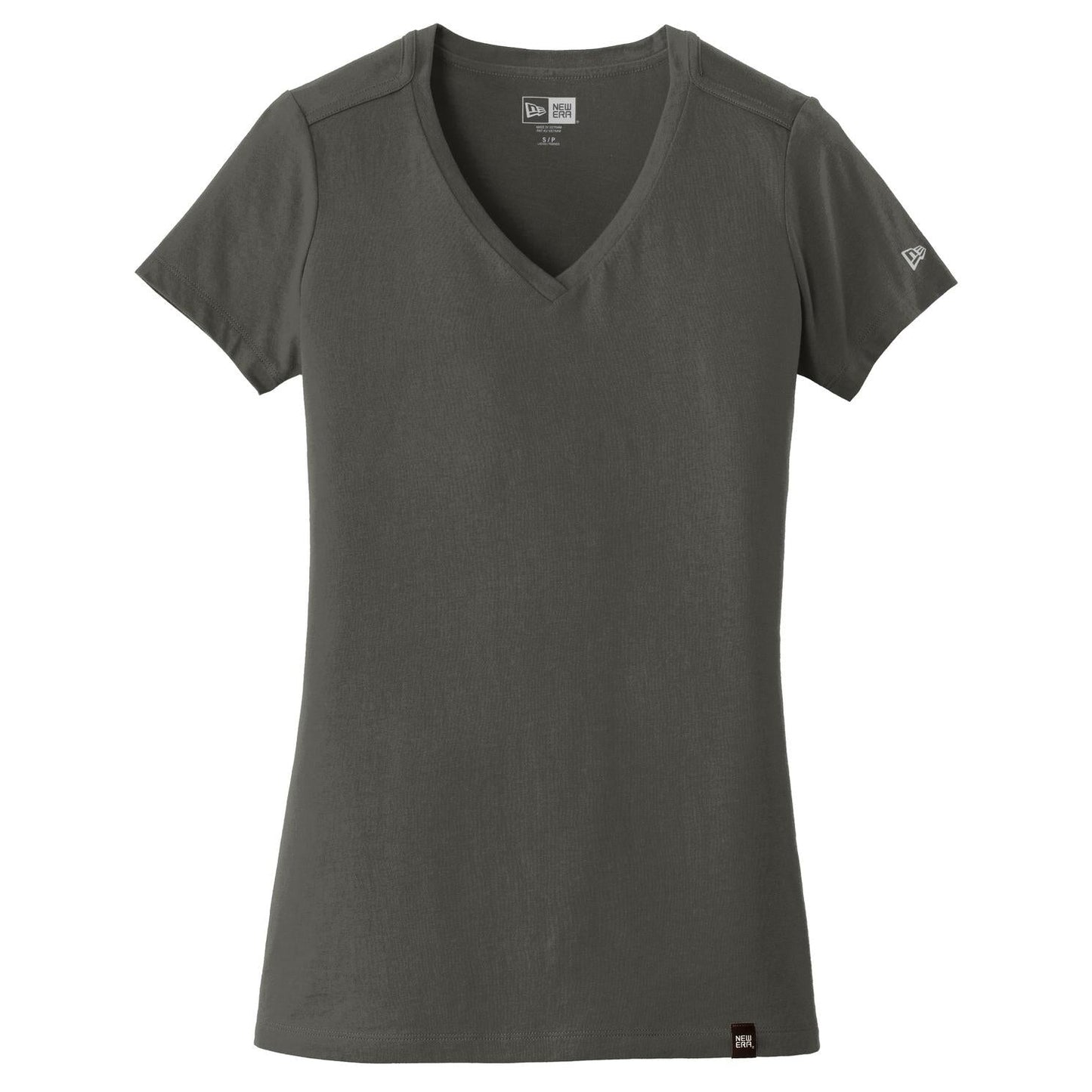 Black V-Neck Tee - New Era - Soft Blend