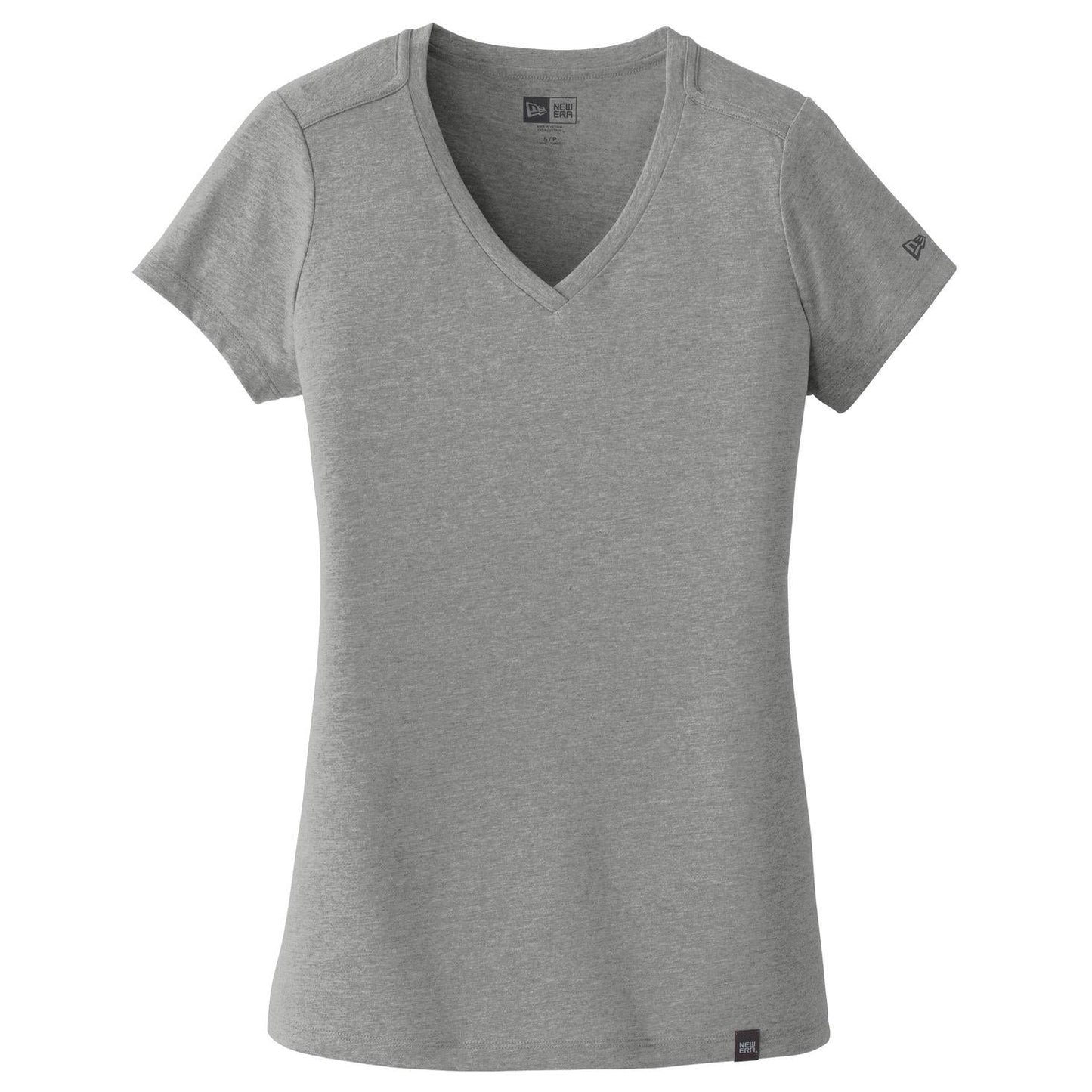 Black V-Neck Tee - New Era - Soft Blend