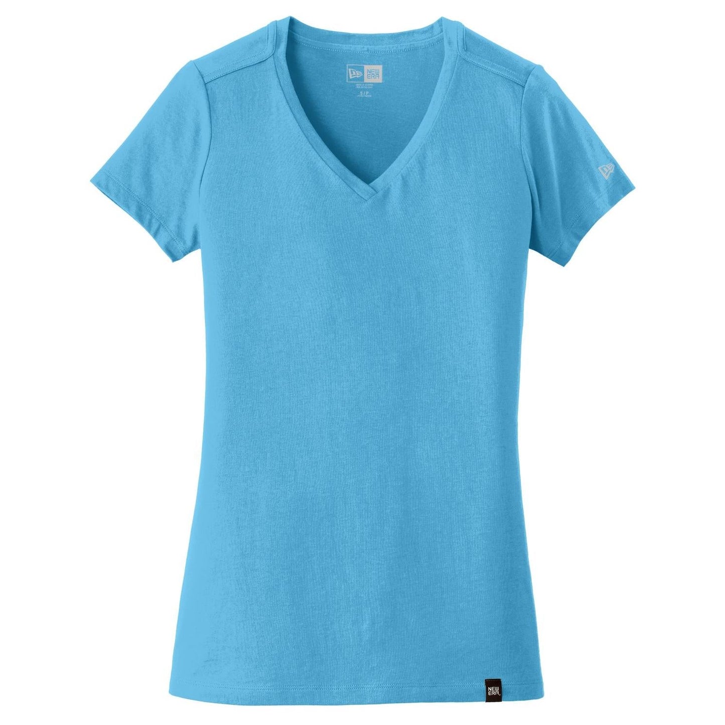 Black V-Neck Tee - New Era - Soft Blend
