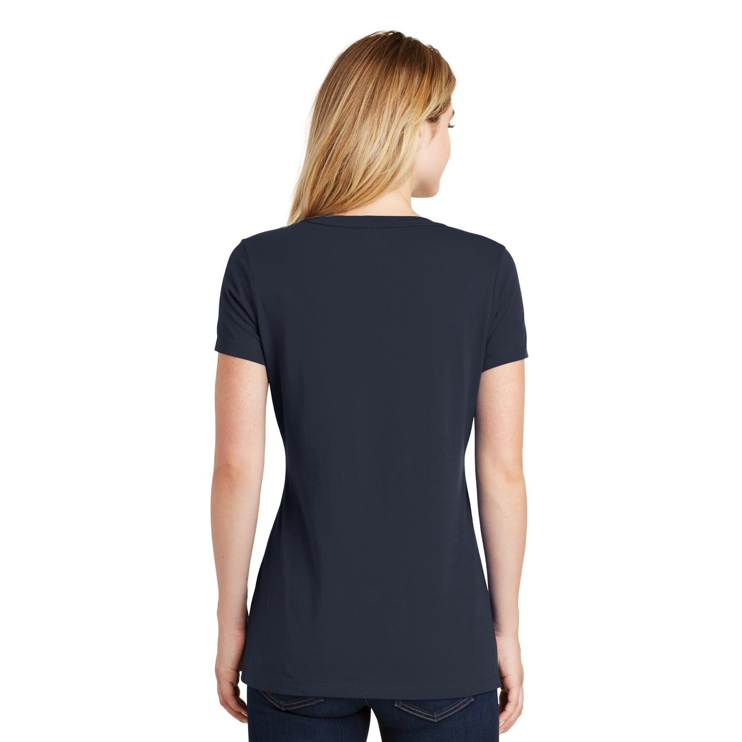 Black V-Neck Tee - New Era - Soft Blend