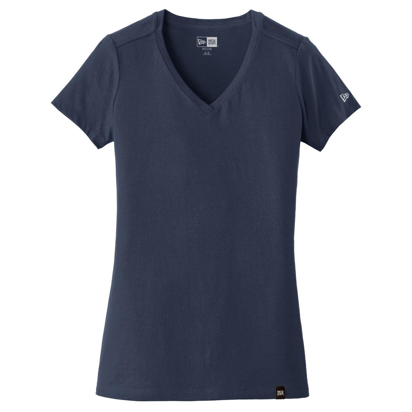Black V-Neck Tee - New Era - Soft Blend