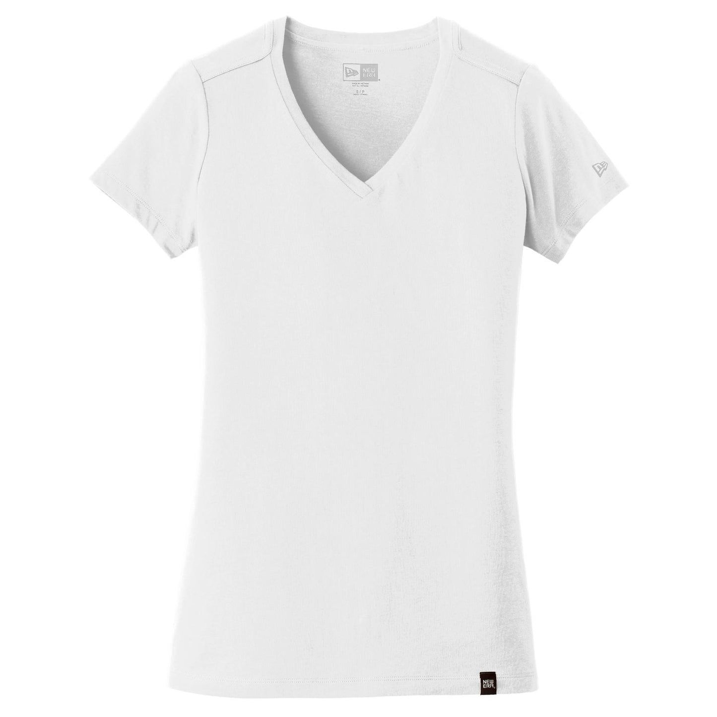 Black V-Neck Tee - New Era - Soft Blend