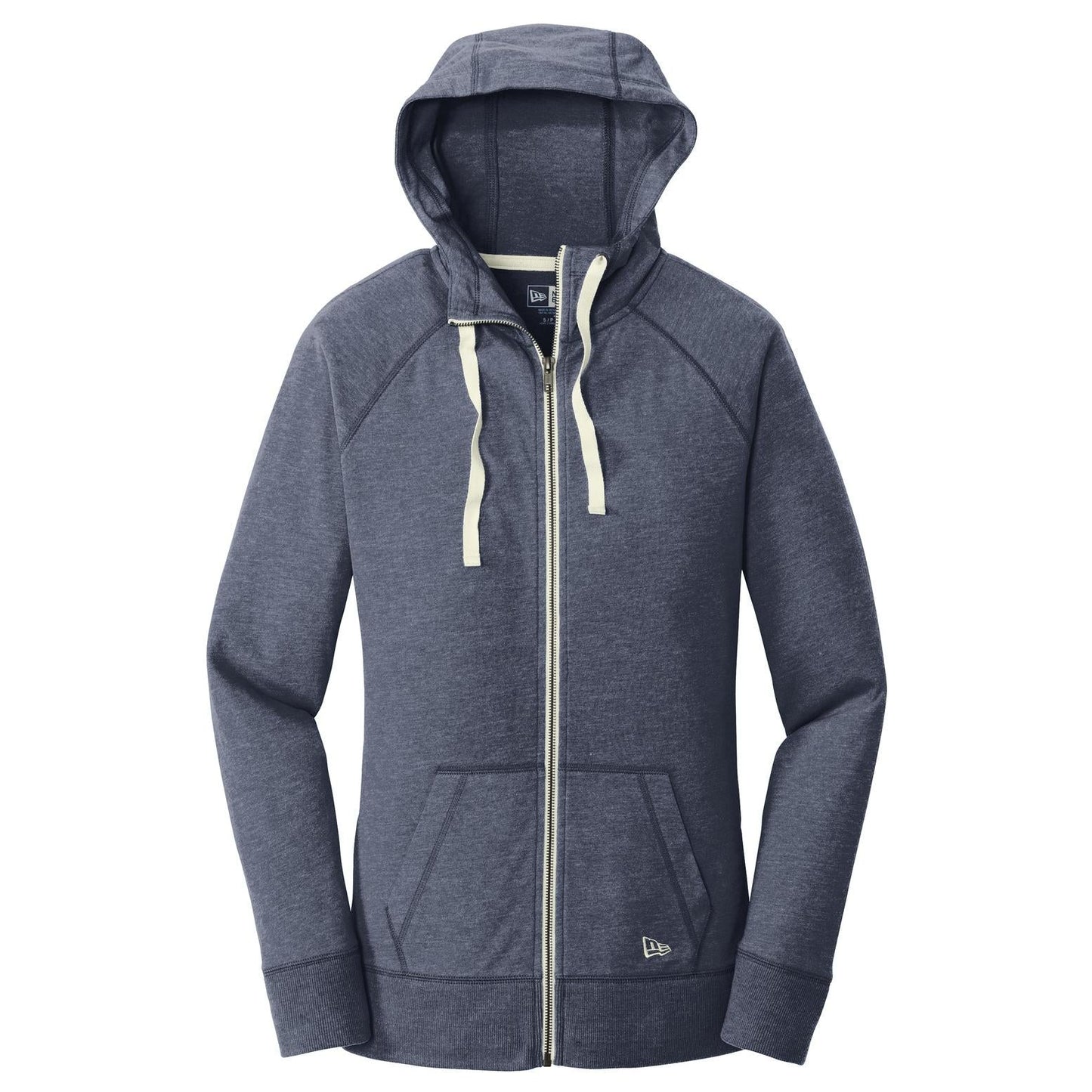 Black Heather Hoodie - New Era - Sueded Cotton Softness