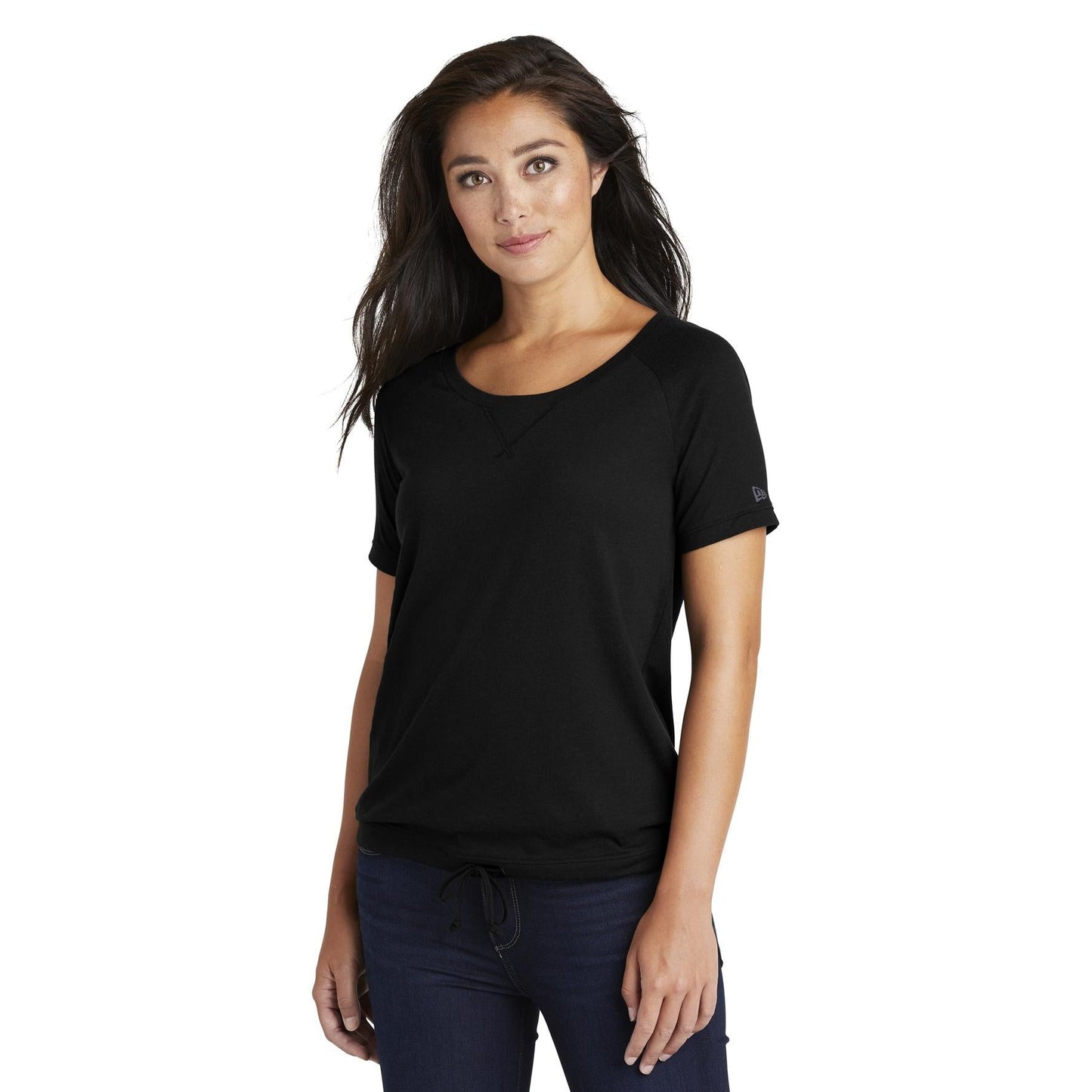 Black Solid T-Shirt - New Era - Performance Fabric