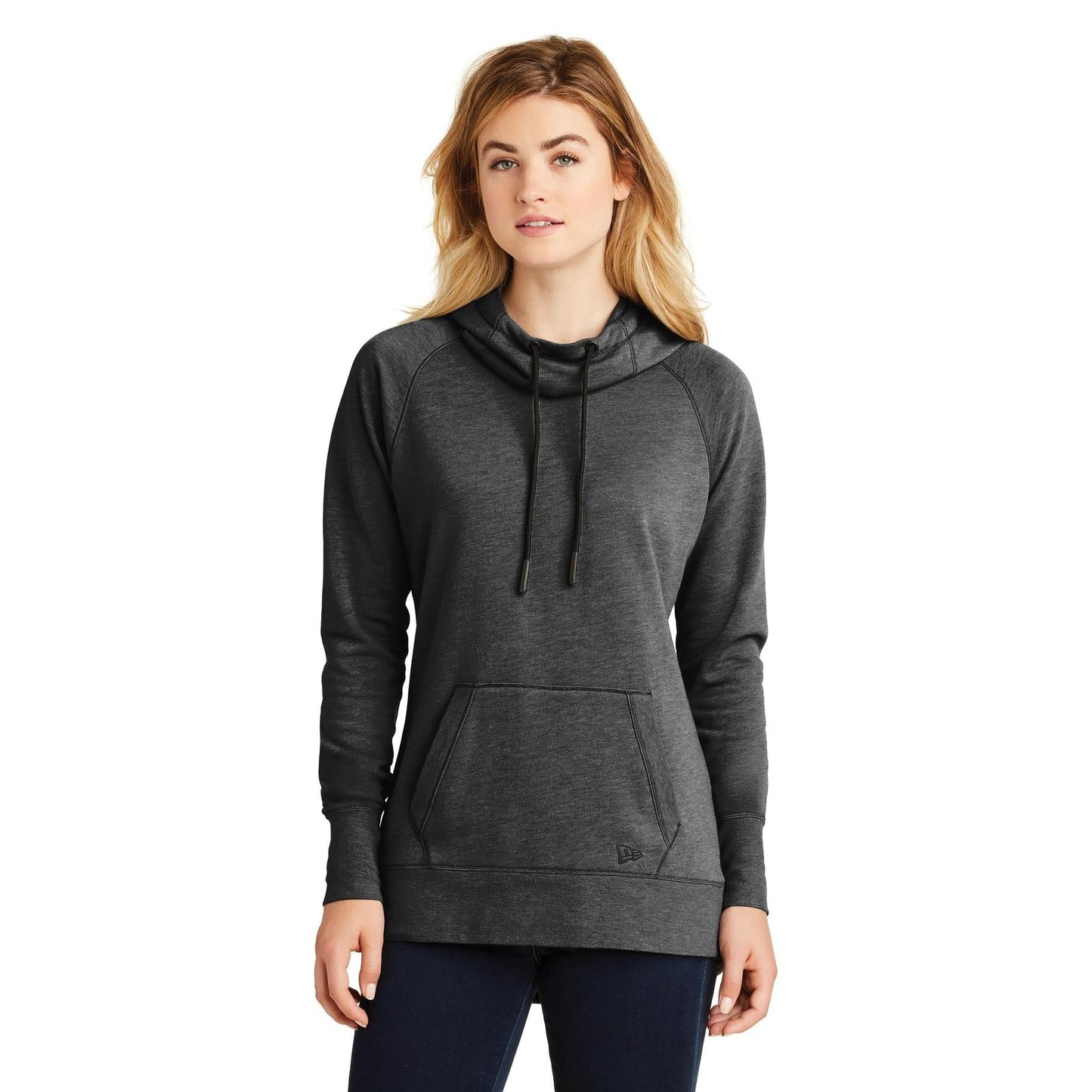 Black Heather Sweatshirt - New Era - Soft Tri-Blend Fleece