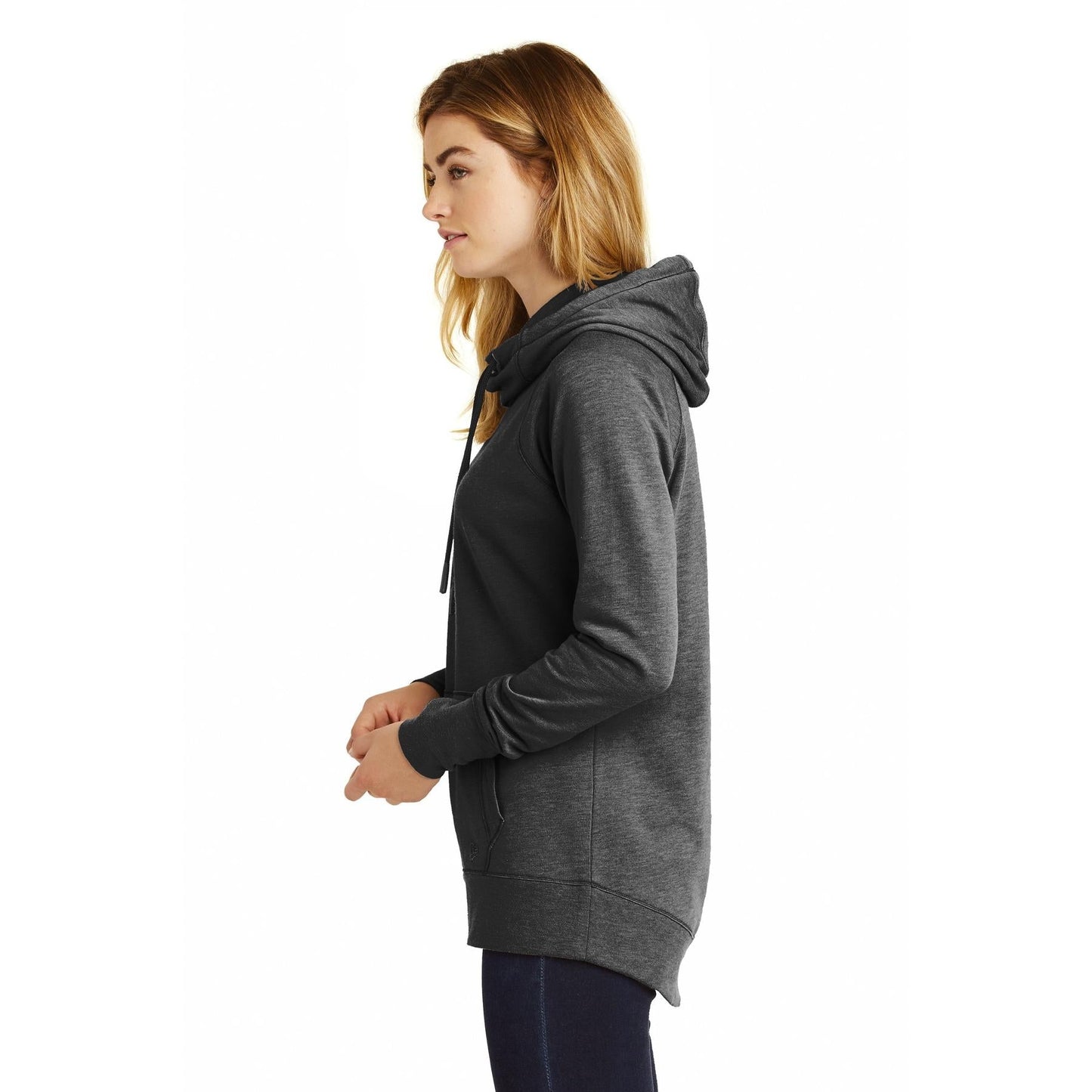 Black Heather Sweatshirt - New Era - Soft Tri-Blend Fleece