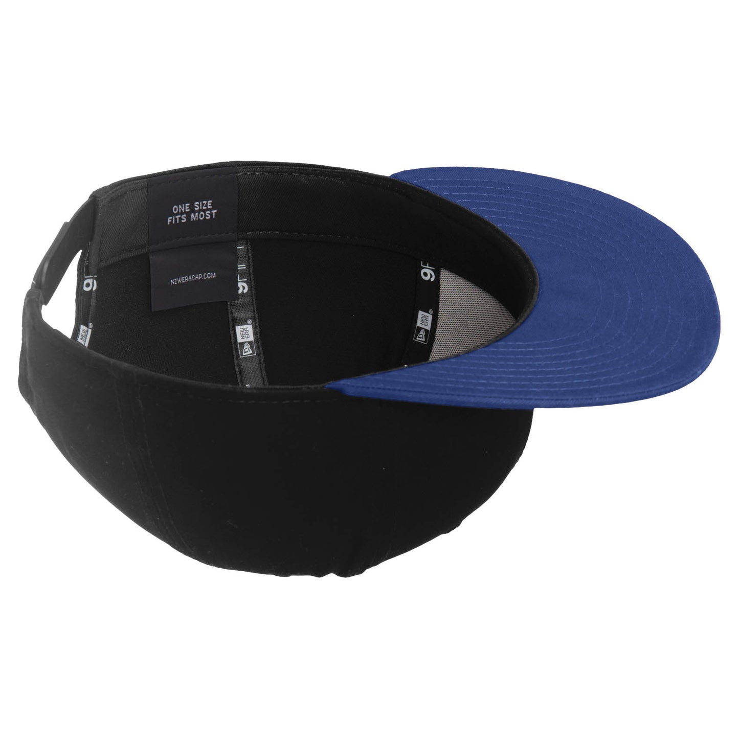 Black/Royal Flat Brim Hat - New Era - Cotton Material