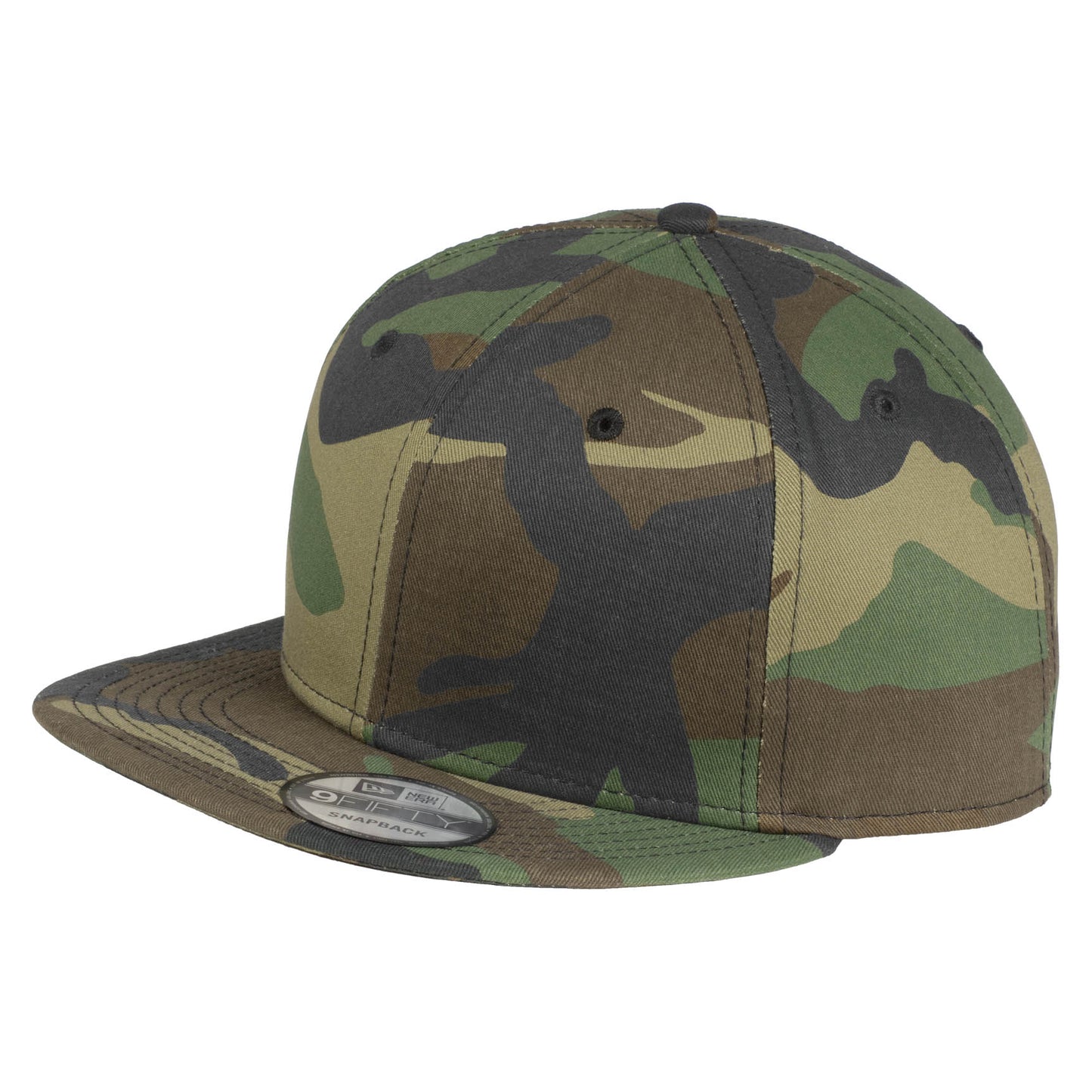 Black/Royal Flat Brim Hat - New Era - Cotton Material