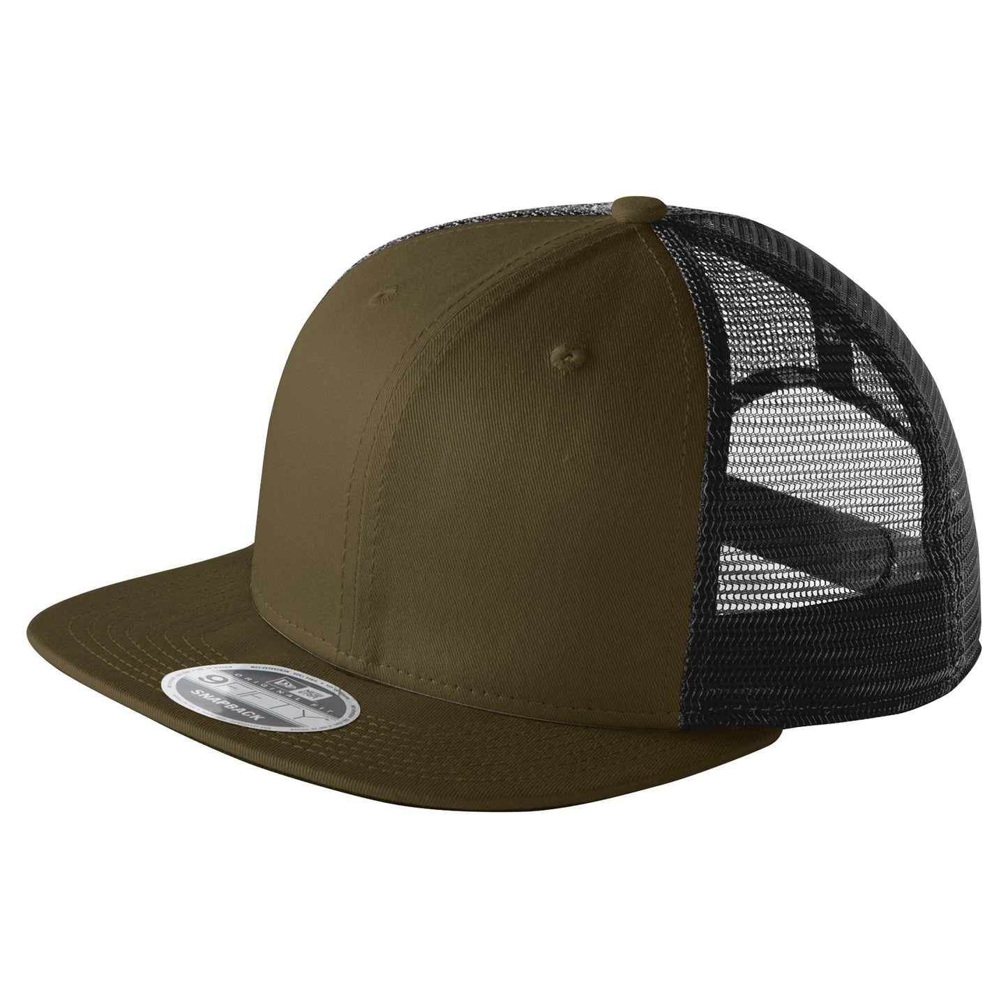 Olive Flat Brim Hat - New Era - Stylish Snapback Cap