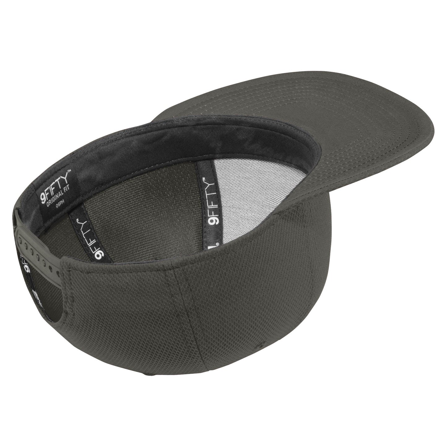 Black Flat Brim Hat - New Era - Adjustable Snapback