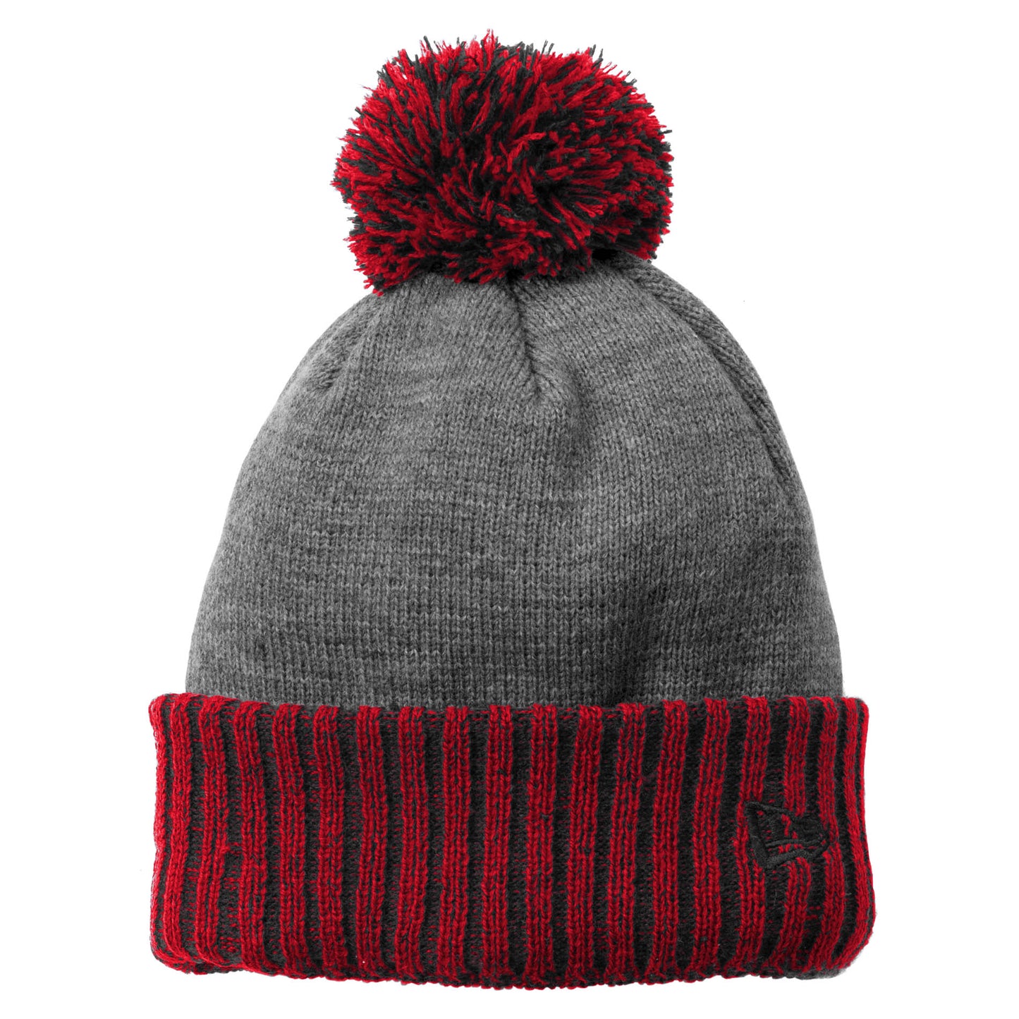 Black/Heather Grey Beanie - New Era - Warm Fleece Lining