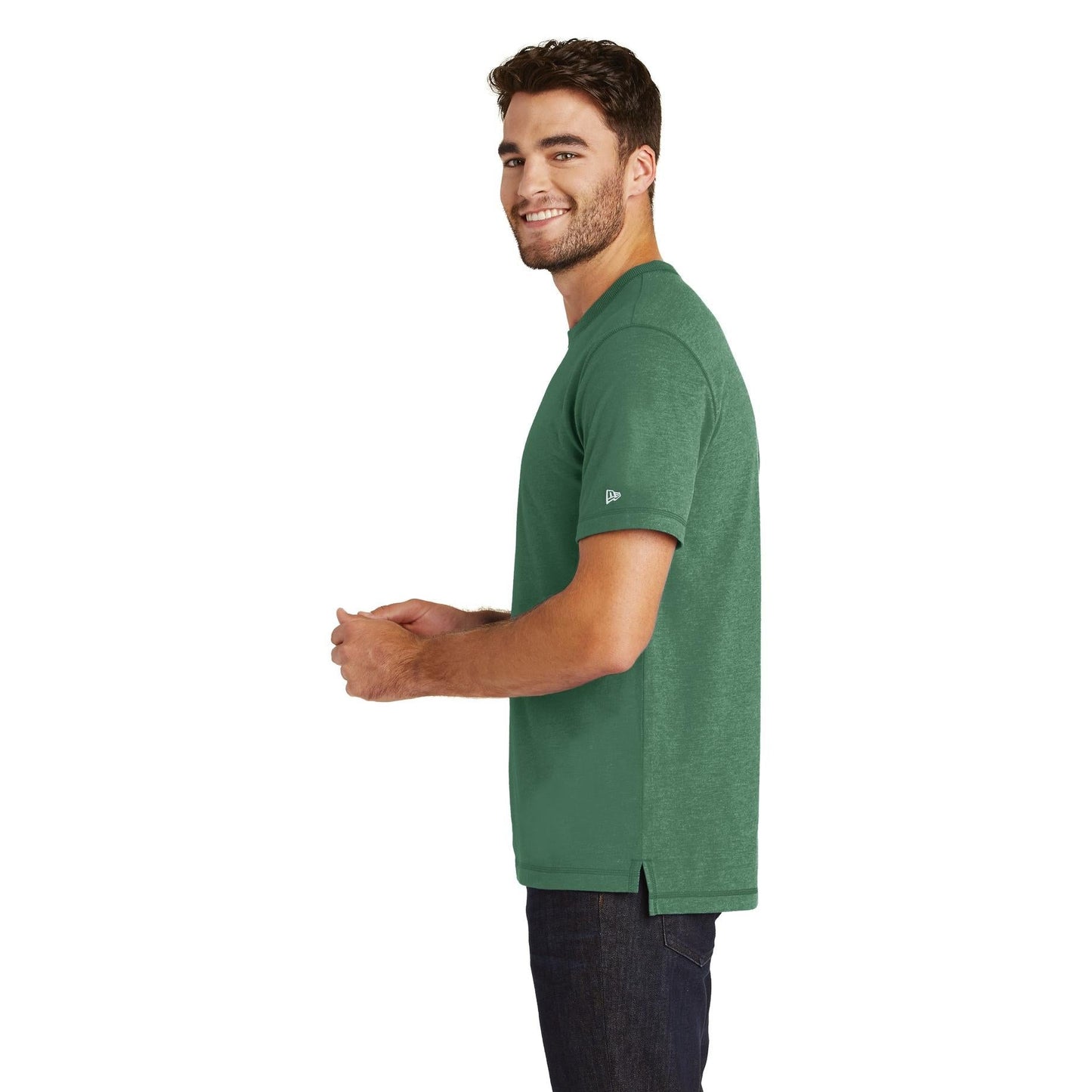 Black Heather T-Shirt - New Era - Soft Sueded Cotton Tee