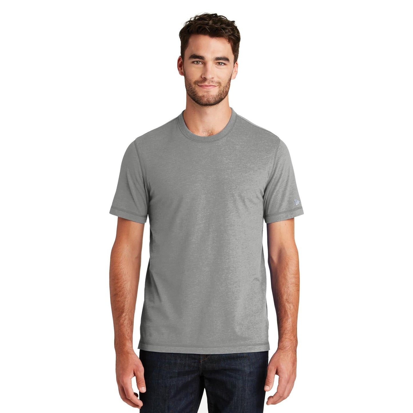 Black Heather T-Shirt - New Era - Soft Sueded Cotton Tee