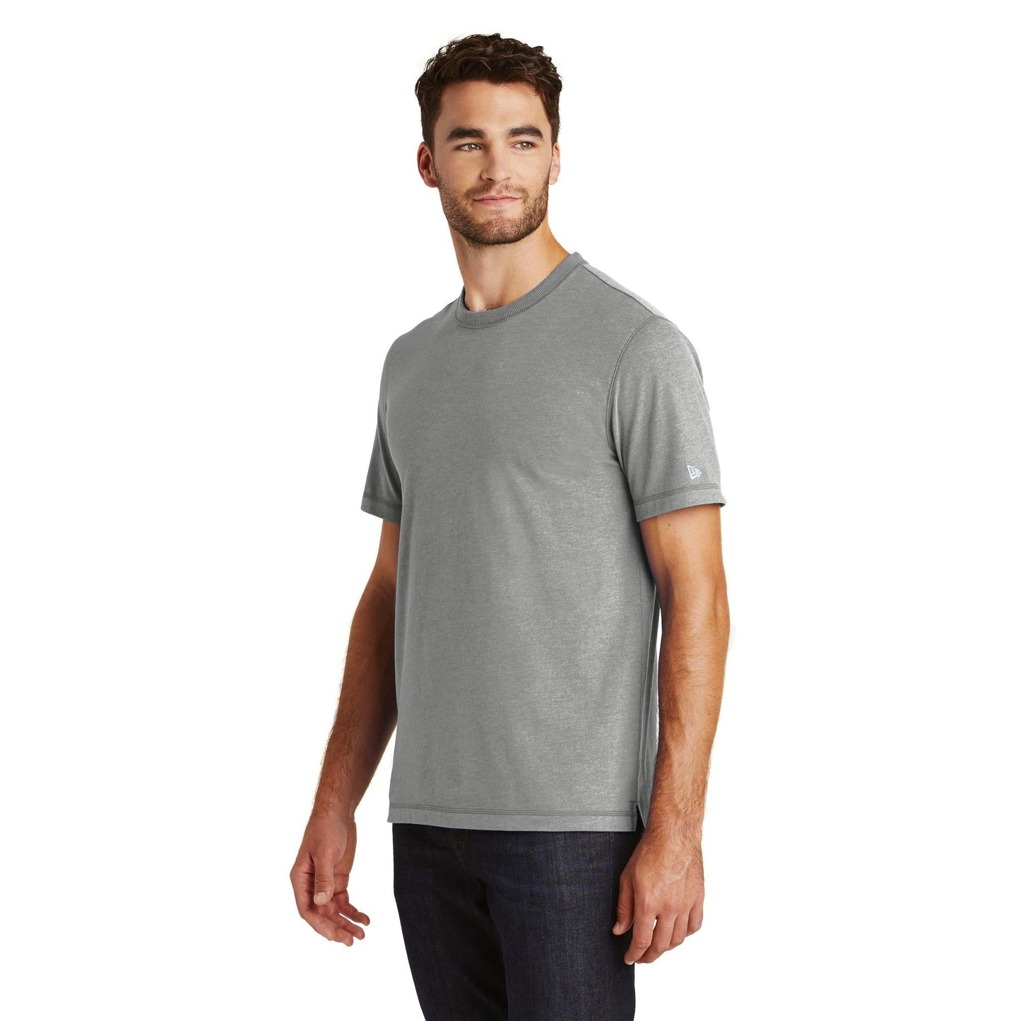 Black Heather T-Shirt - New Era - Soft Sueded Cotton Tee