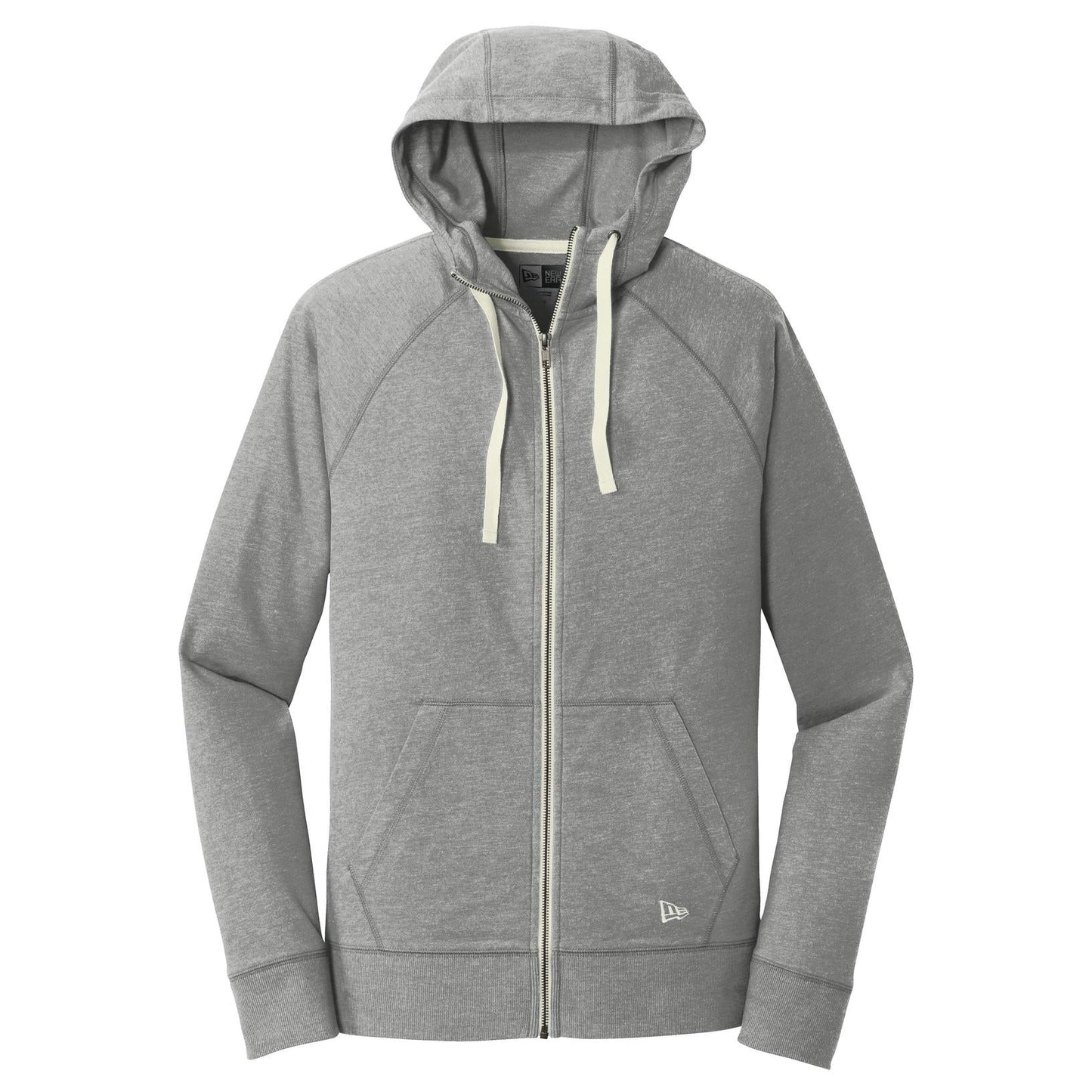 Black Heather Sweatshirt - New Era - Sueded Cotton Hoodie