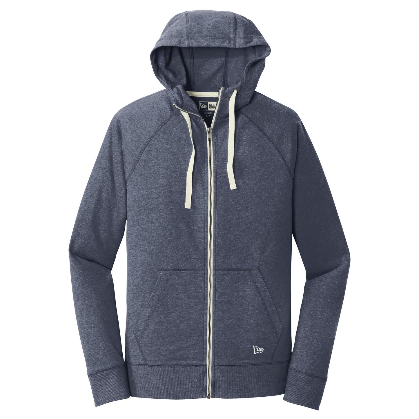 Black Heather Sweatshirt - New Era - Sueded Cotton Hoodie