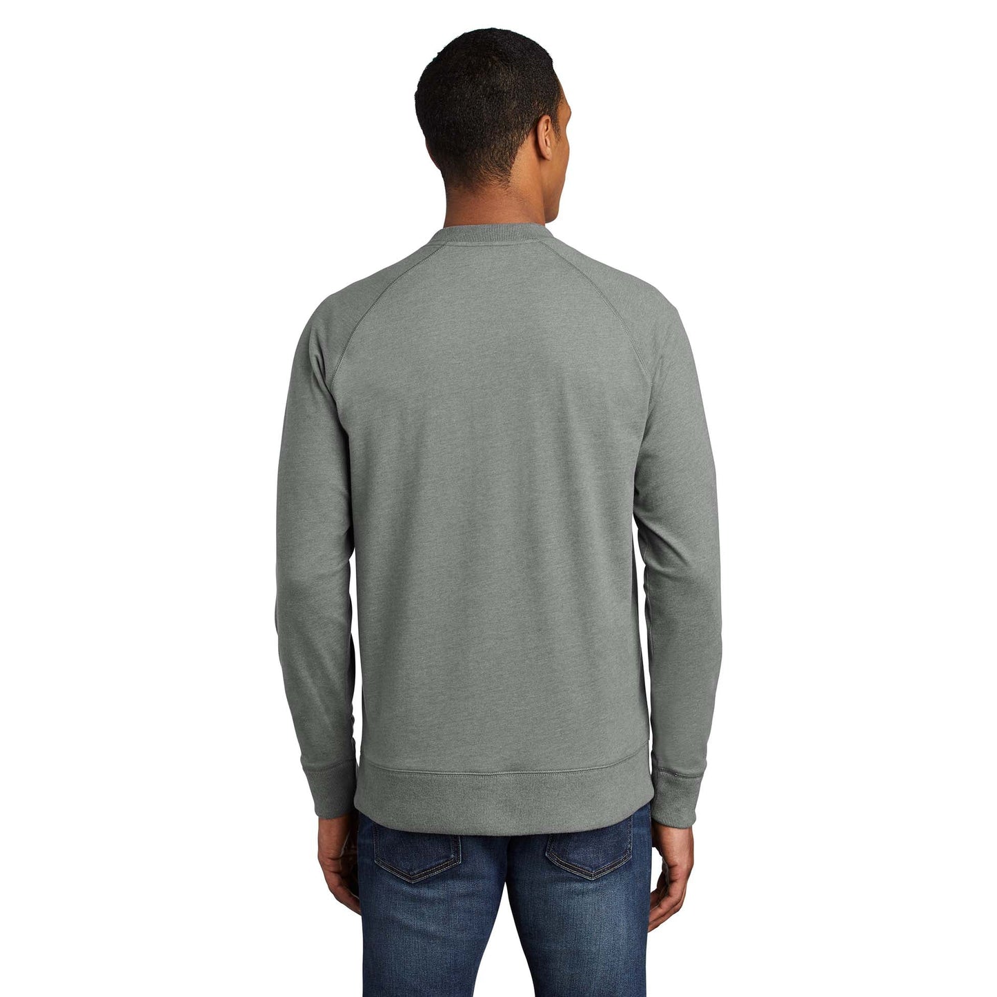 Black Heather Sweatshirt - New Era - Sueded Cotton Blend