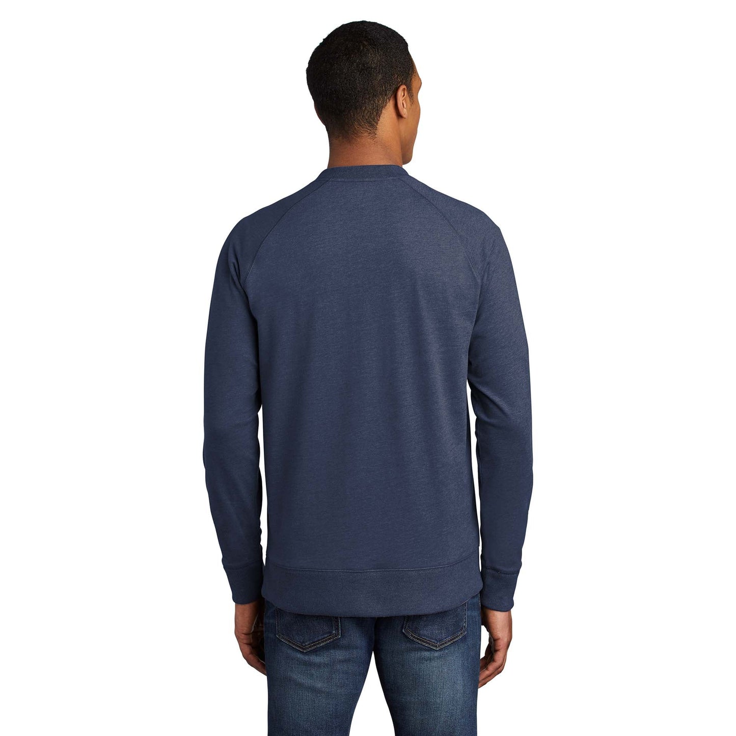 Black Heather Sweatshirt - New Era - Sueded Cotton Blend