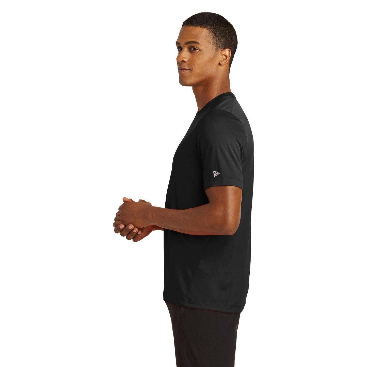Black Solid T-Shirts - New Era - Moisture Wicking