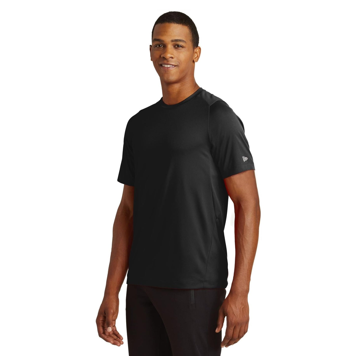 Black Solid T-Shirts - New Era - Moisture Wicking